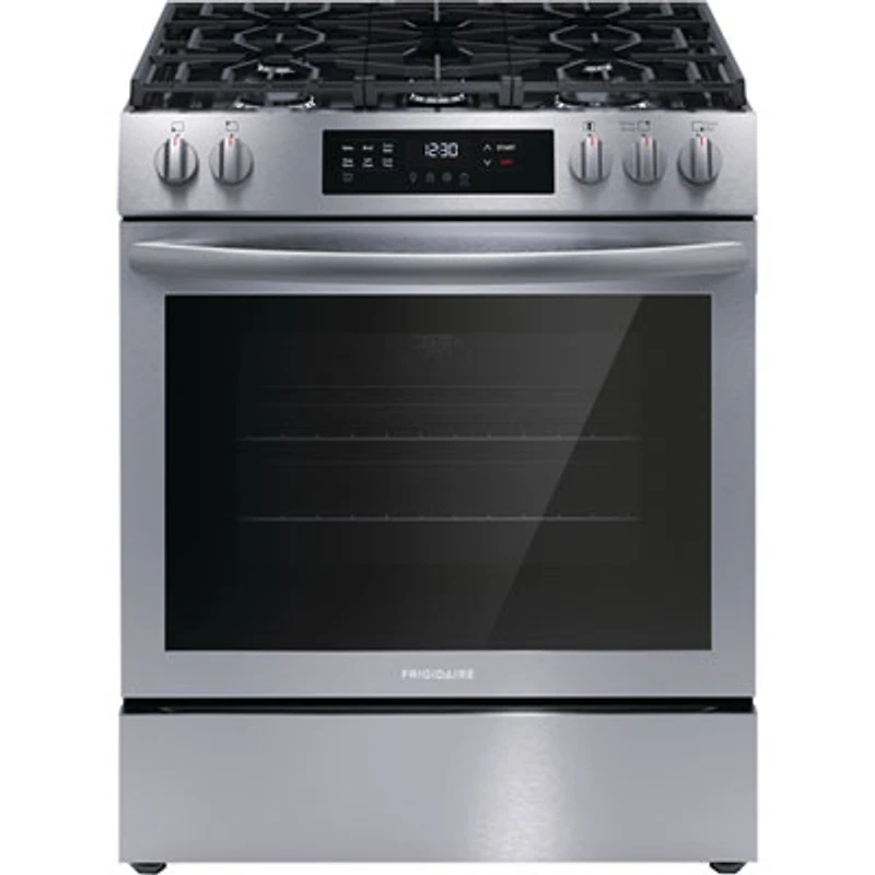 Frigidaire 30" 5.1 Cu. Ft. 5-Burner Freestanding Gas Range (FCFG3083AS) - Stainless Steel