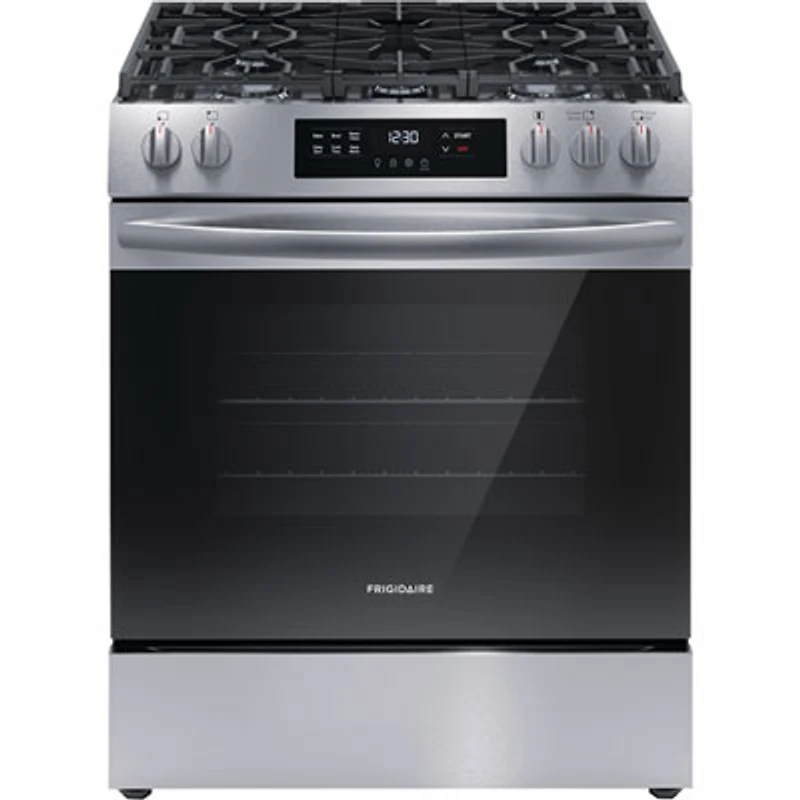Frigidaire 30" 5.1 Cu. Ft. 5-Burner Freestanding Gas Range (FCFG3062AS) - Stainless Steel