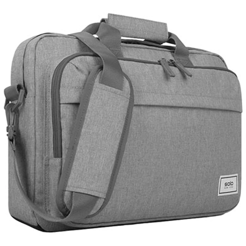 Solo Re:New Recycled 15.6" Laptop Briefcase - Grey