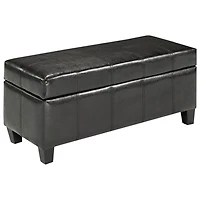 Brassex Traditional Storage Ottoman - Espresso