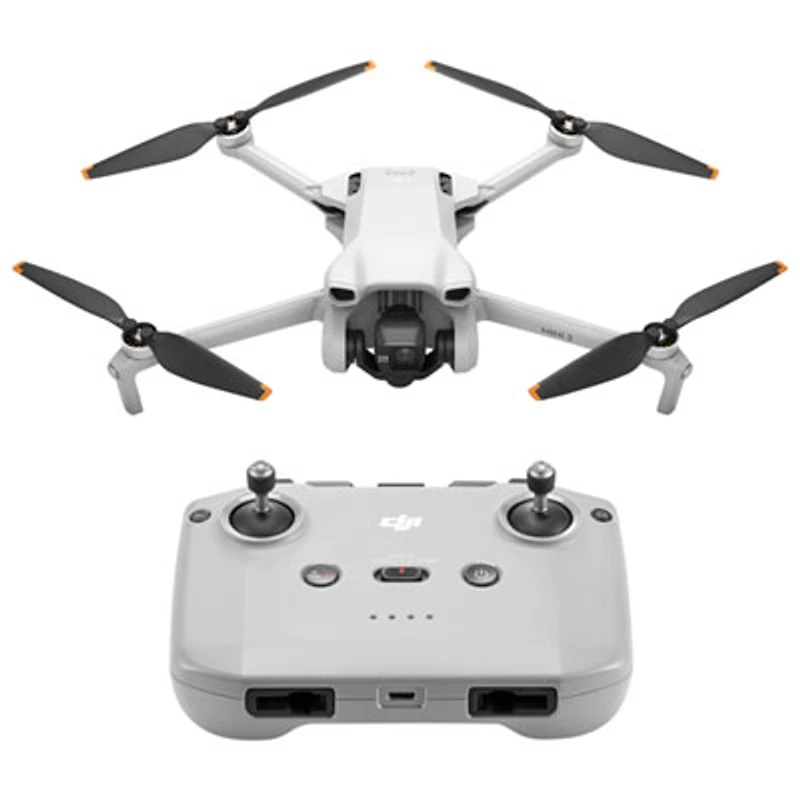 DJI Mini 3 Quadcopter Drone with Remote Control - Grey
