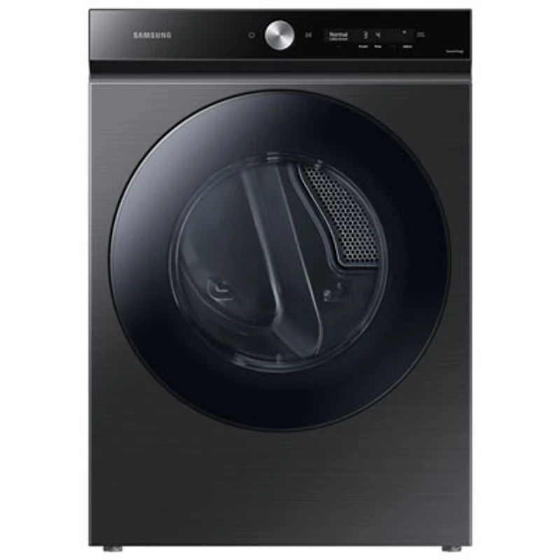Open Box - Samsung 7.6 Cu. Ft. Electric Steam Dryer (DVE53BB8700VAC) - Black Steel - Scratch & Dent