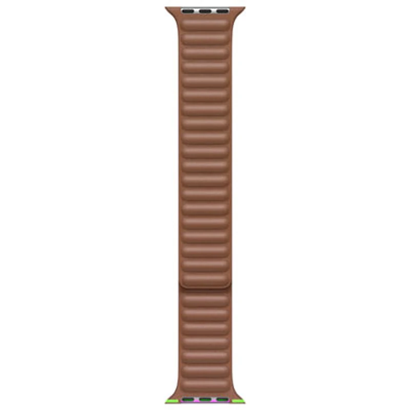 Apple Watch 38/40/41mm Leather Link Band - Saddle Brown - Small/Medium