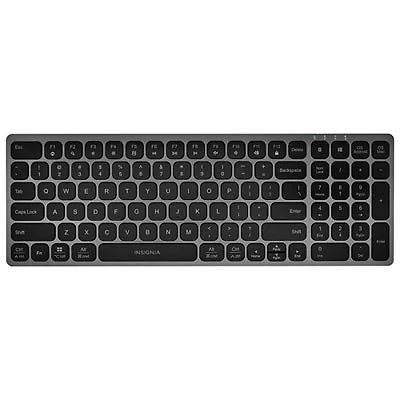 Insignia Wireless Slim Bluetooth Keyboard - Grey - Only at Best Buy