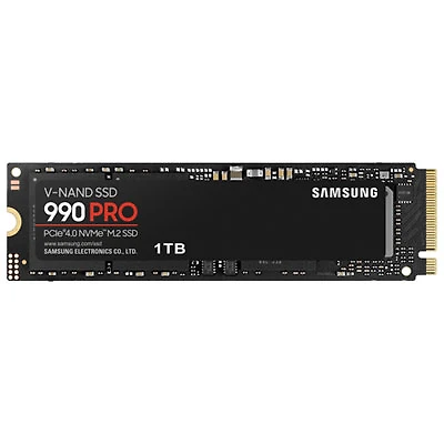 Samsung 990 Pro 1TB NVMe PCI-e Internal Solid State Drive (MZ-V9P1T0B/AM) - English