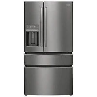 Frigidaire Gallery 36" 21.5 Cu. Ft. French Door Refrigerator w/ Dispenser (GRMC2273CD) - Black Stainless