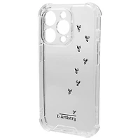 E-Artistry & Co. Signature Bee Spiral Fitted Hard Shell Case for iPhone 14 Pro - Clear