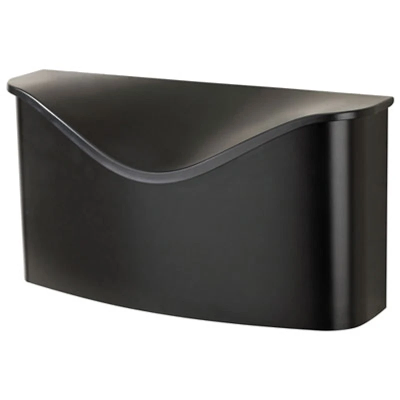 Umbra Postino Wall-Mounted Mailbox With Hinged Lid - Black