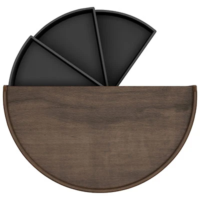 Umbra Moona Round Jewelry Storage Box - Black