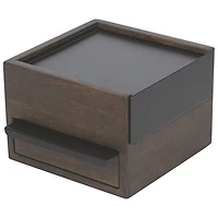 Umbra Stowit Mini Jewelry Storage Box - Black/Walnut