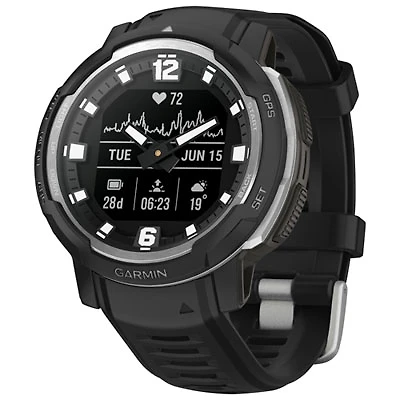 Garmin Instinct Crossover 45mm Bluetooth Multisport Smartwatch - Black