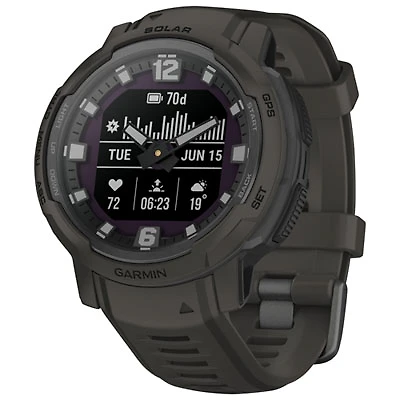 Garmin Instinct Crossover Solar 45mm Bluetooth Multisport Smartwatch - Graphite
