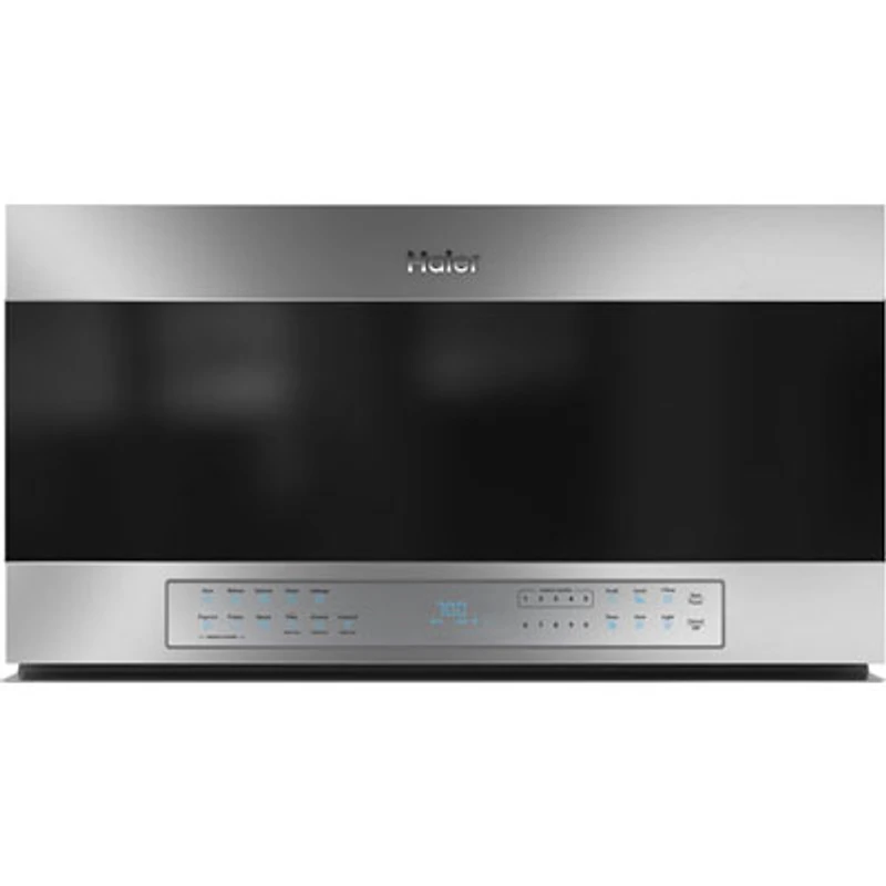 Open Box - Haier Wi-Fi Over-The-Range Microwave - 1.6 Cu. Ft. - Stainless Steel - Perfect Condition