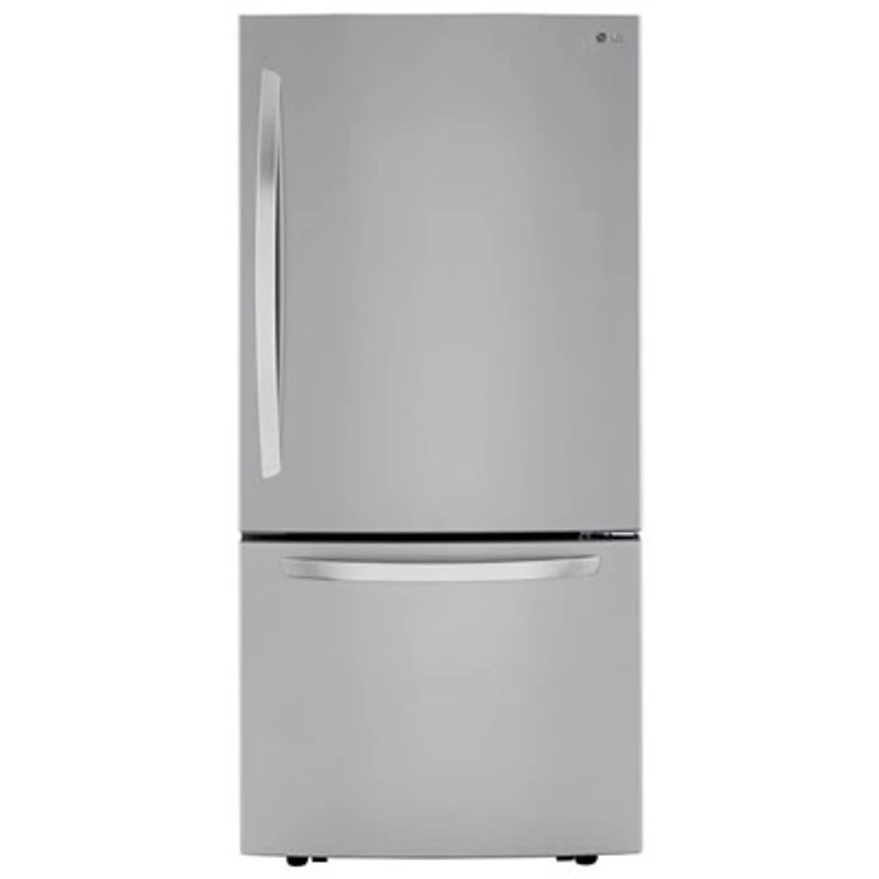 Open Box - LG 33" 25.5 Cu. Ft. Bottom Freezer Refrigerator (LRDCS2603S) - Stainless - Scratch & Dent