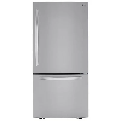 Open Box - LG 33" 25.5 Cu. Ft. Bottom Freezer Refrigerator (LRDCS2603S) - Stainless - Scratch & Dent