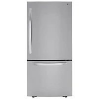 Open Box - LG 33" 25.5 Cu. Ft. Bottom Freezer Refrigerator (LRDCS2603S) - Stainless - Scratch & Dent
