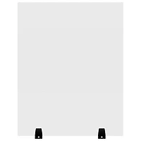 Luxor Reclaim Acrylic Tabletop Sneeze Guard Desk Divider (DIVTT-2430C) - 24" x 30" - Clear