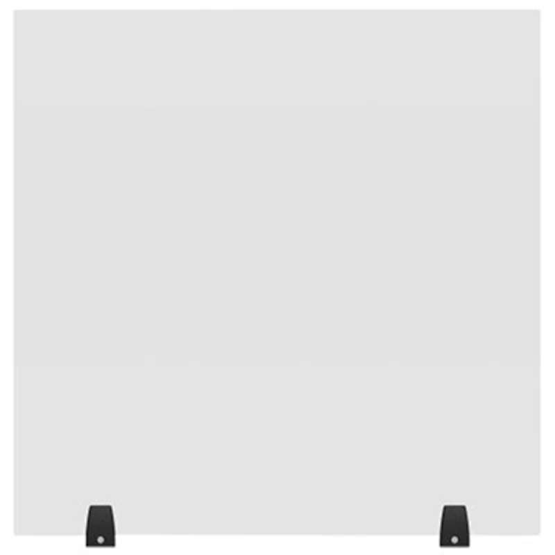 Luxor Reclaim Acrylic Tabletop Sneeze Guard Desk Divider (DIVTT-3030C) - 30" x 30" - Clear