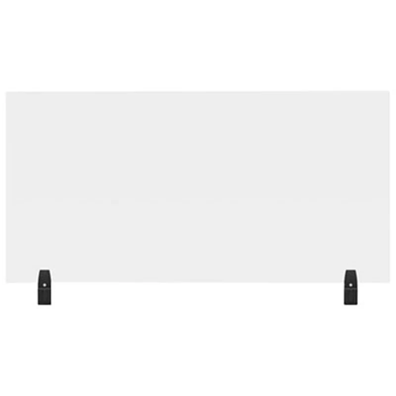 Luxor Reclaim Acrylic Tabletop Sneeze Guard Desk Divider (DIVTT-3024C) - 30" x 24" - Clear