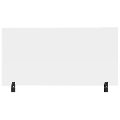 Luxor Reclaim Acrylic Tabletop Sneeze Guard Desk Divider (DIVTT-3024C) - 30" x 24" - Clear