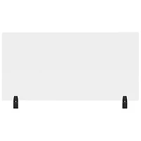 Luxor Reclaim Acrylic Tabletop Sneeze Guard Desk Divider (DIVTT-3024C) - 30" x 24" - Clear