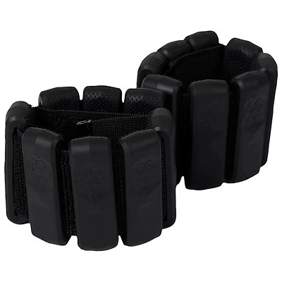 Yu-mn Weighted Bangles - 2.2 lb - Pair- Black
