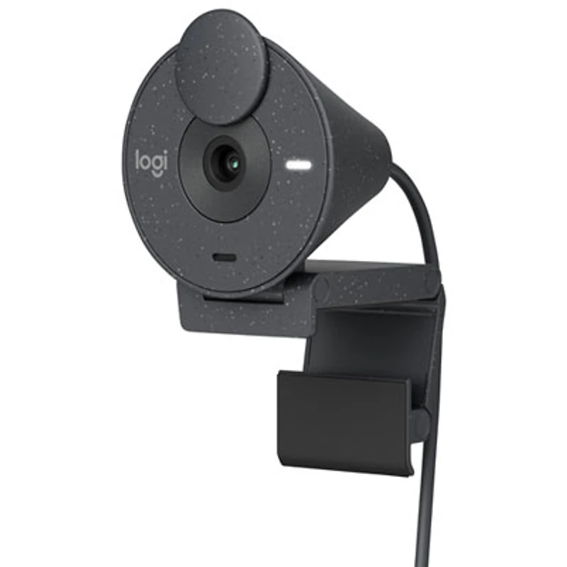 Logitech Brio 300 Full HD 1080p Webcam with Mono Noise Reduction Microphone - Graphite