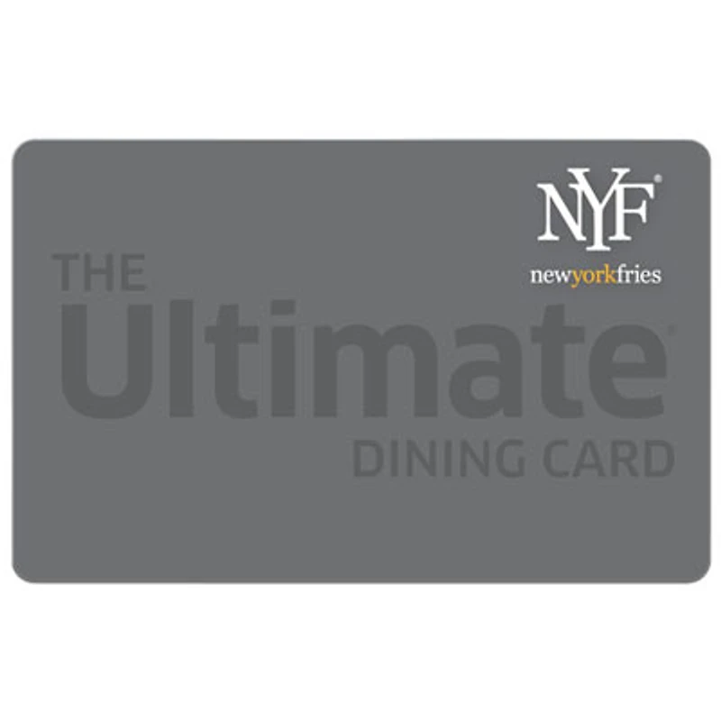New York Fries Gift Card - $100 - Digital Download