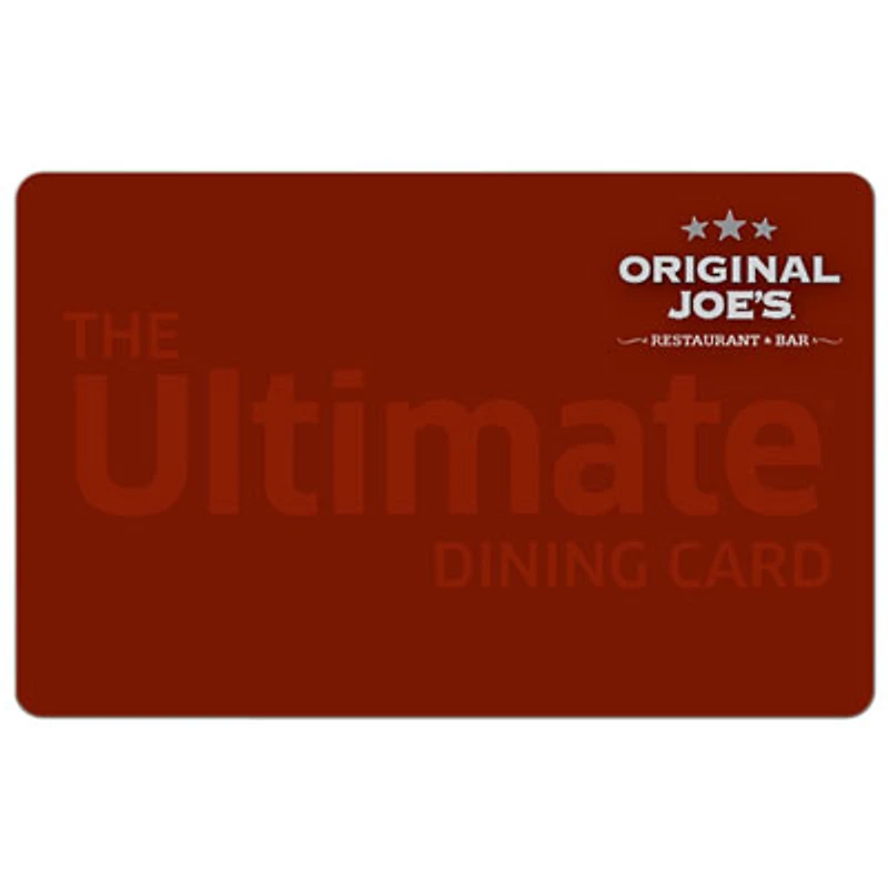 Original Joe's Gift Card - $100 - Digital Download