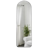 Hubba Arched 20" x 62" Leaning Mirror - Metallic Titanium