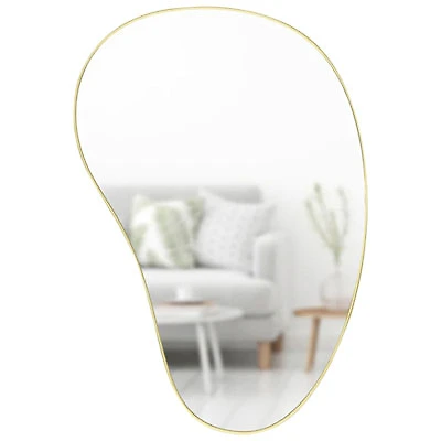 Hubba Pebble Wall Mirror - Brass