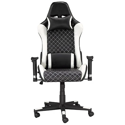 Brassex Violet High-Back Mesh Task Chair - Black/White