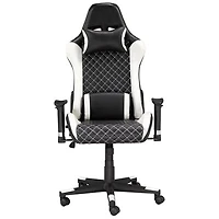 Brassex Violet High-Back Mesh Task Chair - Black/White