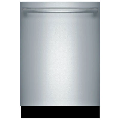 Bosch 800 Series 24" 42dB Built-In Dishwasher with Stainless Steel Tub & Third Rack (SHX78B75UC) - Stainless Steel