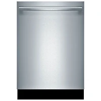 Bosch 800 Series 24" 42dB Built-In Dishwasher with Stainless Steel Tub & Third Rack (SHX78B75UC) - Stainless Steel
