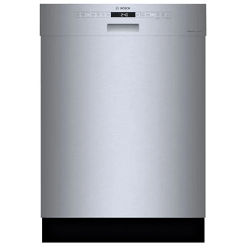 Bosch 24" 46dB Built-In Dishwasher with Stainless Steel Tub & Third Rack (SHE53B75UC) - Stainless Steel