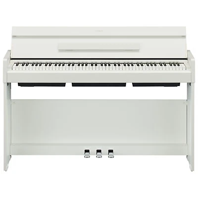 Yamaha ARIUS Slim 88-Key Weighted Action Digital Piano with Stand & 3 Pedals (YDPS35) - White