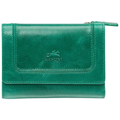 Mancini South Beach RFID Genuine Leather Tri-fold Medium Wallet