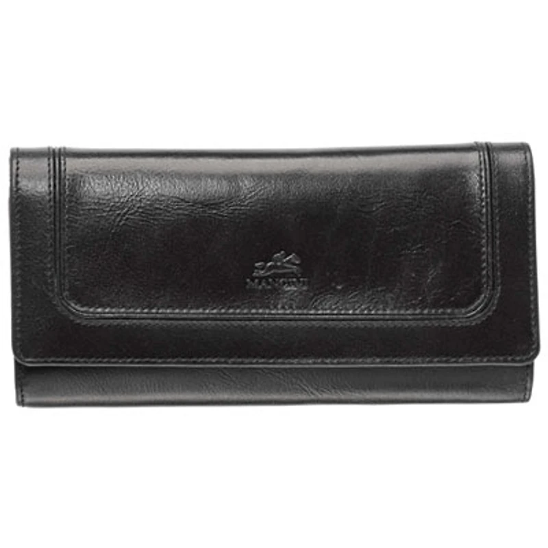 Mancini South Beach RFID Genuine Leather Tri-fold Wallet