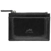 Mancini South Beach RFID Genuine Leather Card Holder Card Case - Black