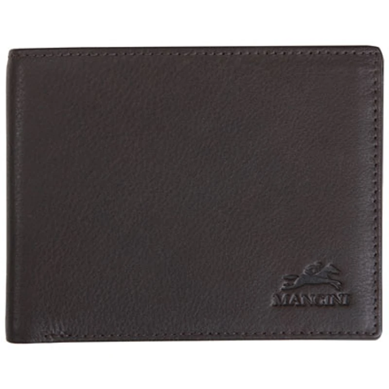 Mancini Monterrey RFID Genuine Leather Bi-fold Wallet - Brown