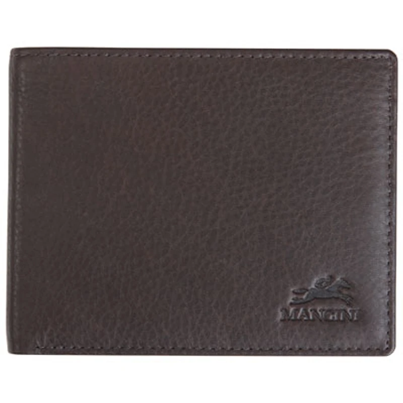 Mancini Monterrey RFID Genuine Leather Bi-fold Wallet - Brown