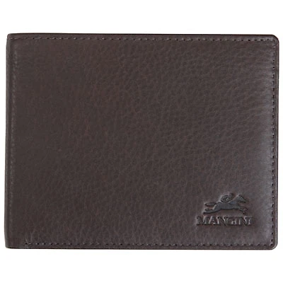 Mancini Monterrey RFID Genuine Leather Bi-fold Wallet - Brown