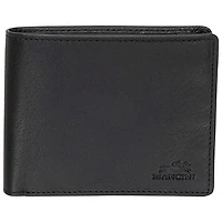 Mancini Buffalo RFID Genuine Leather Bi-fold Left Wing Wallet