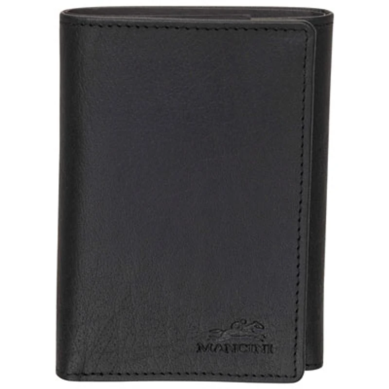 Mancini Buffalo RFID Genuine Leather Trifold Wallet