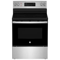 GE 30" 5.0 Cu. Ft. Self-Clean Freestanding Electric Range (JCB630SVSS) - Stainless Steel