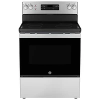 GE 30" 5.0 Cu. Ft. Freestanding Electric Range (JCBS630SVSS) - Stainless Steel