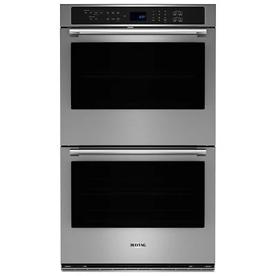 Maytag 27" 8.6 Cu. Ft. Double True Convection Electric Wall Oven (MOED6027LZ) - Stainless Steel