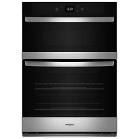 Whirlpool 29" 6.4 Cu. Ft. Combination Self-Clean Electric Wall Oven (WOEC5030LZ) - Stainless Steel