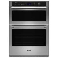 Maytag 30" 6.4 Cu. Ft. Combination True Convection Electric Wall Oven (MOEC6030LZ) - Stainless Steel